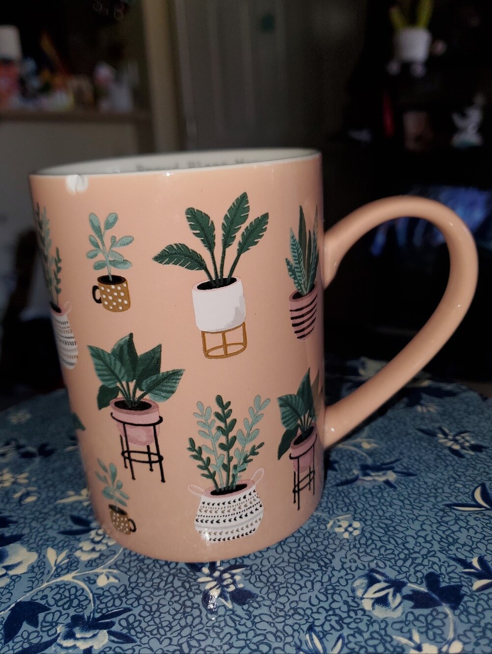 Peach Proud Plant Mom Ceramic Coffee Mug
